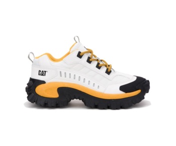 Caterpillar Skor Sverige - Intruder Shoe Sneakers Herr Vita Gula VAR-293016